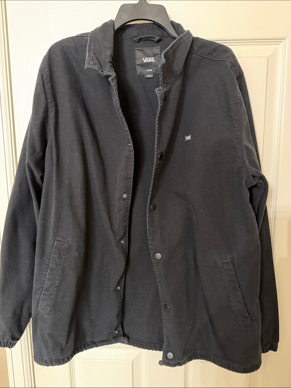 Vans Black Lightweight Coach-Style Jacket